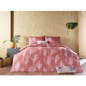 Doqu Home Saten Glamour Çift Kişilik Nevresim Takımı - Yavruağzı