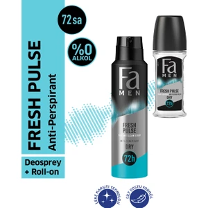 Men Roll-On Fresh Pulse 50Ml + Fa Men Deosprey Fresh Pulse