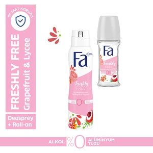 Freshly Free Greyfurt & Liçi Roll-On 50 Ml + Deosprey 150 Ml