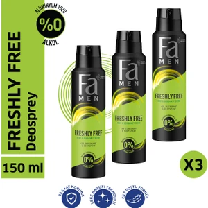 Freshly Free Nane & Bergamot Deosprey X 3 Adet