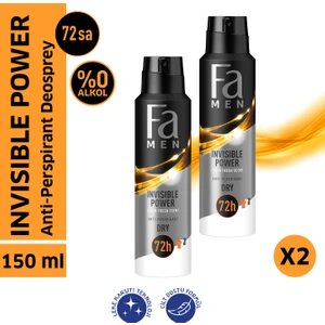 Men Invisible Power Deosprey 150 Ml X 2 Adet