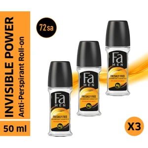 Men Invisible Roll-On X 3 Adet