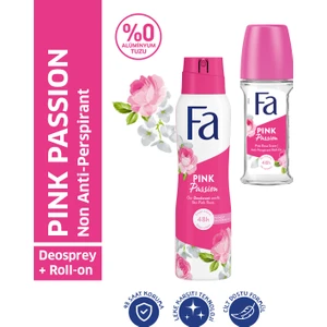 Pink Passion Roll-On 50 Ml + Pink Passion Deosprey 150 Ml