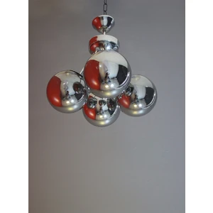 Sarmaşık Krom Füme Camlı 4'lü Avize