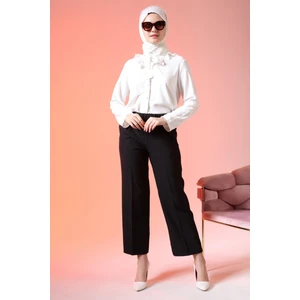 Buyuk Beden Kumas Pantolon Kadin Bol Paca