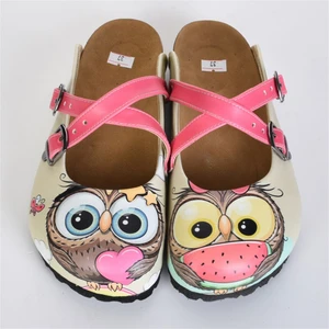 Aziz Şahin Shoes Baykuşlar Çapraz Sabo Terlik