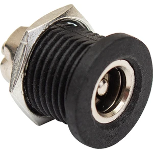 Adaptör Fişi Içi Metal 12MM Yuvarlak Somunlu Dc Şase 2.1mm  (IC-258C) white