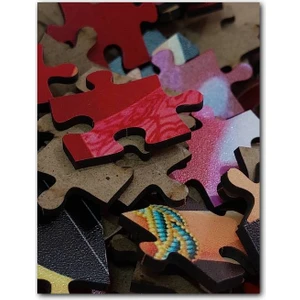 1950 Ler Konak Saat Kulesi Izmir 255 Parça Puzzle Yapboz Mdf (Ahşap)