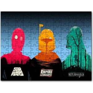 Star Wars Orijinal Üçlemesi 120 Parça Puzzle Yapboz Mdf (Ahşap)