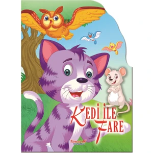 Yumurcak Yayınları Kedi ile Fare - Şekilli Kitaplar