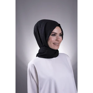 Hürrem Bone Siyah Düz Klasik Şal Bürümcük Şal 202104_01