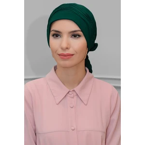 Hürrem Bone Zümrüt Pratik Hazır Geçmeli Tesettür Bone Sandy Kumaş Incili Pileli Nervürlü Güllü 1805_37