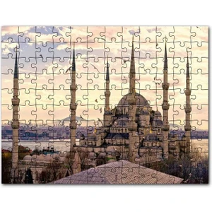 Istanbul Sultan Ahmet Camii Görseli 120 Parça Puzzle Yapboz Mdf (Ahşap)
