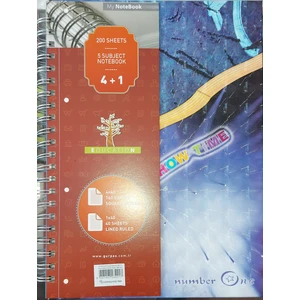 4+1 Bölümlü Defter
