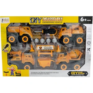 Asya Oyuncak Sök-Tak Inşaat Araçları ve Aksesuarları Oyun Seti