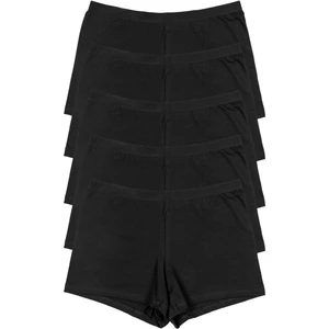 Siyah Kadın Boxer Külot 5'li Paket