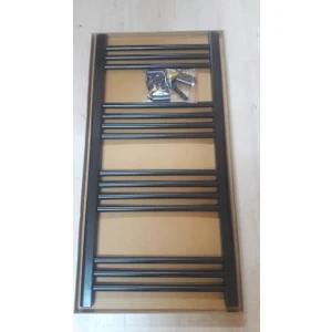 500 x 1000 Siyah Havlupan + 2 Adet Radyatör Vanası Mat Siyah