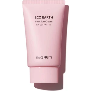 The Saem Ton Dengeleyici Işıltı Veren Güneş Kremi 50 gr - Eco Earth Pink Sun Cream Spf 50+ ve Pa++++