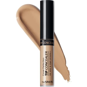 The Saem Uzun Süre Kalıcı Likit Kapatıcı Cover Perfection Tip Concealer - Tan
