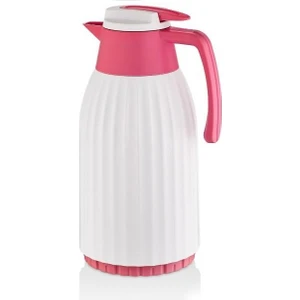 Pembe Cam Termos 1,5 Litre Çay Termosu 24 Saat Sıcak Yerli Üretim