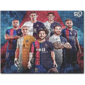 Futbol Devleri Psg De 120 Parça Puzzle Yapboz Mdf (Ahşap)