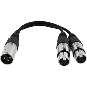 Xlr Y Çoklayıcı Kablo 1.5 Metre ( 1 Erkek-2 Dişi)