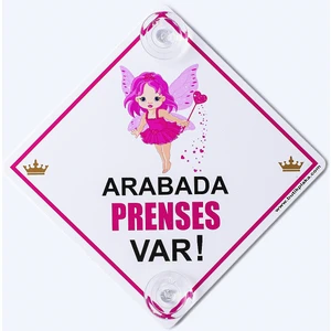 Butik Plaka Dikkat Arabada Bebek Var/İkaz Levhası/ Peri Kızı
