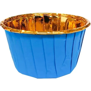 Muffin Kek Kapsülü Mavi Içi Gold 25 Li