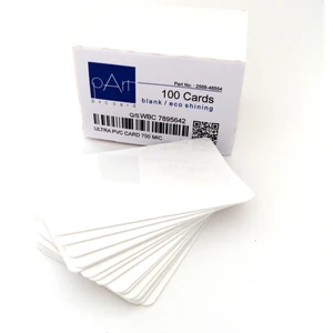 Pvc Eco Parlak Yüzey Beyaz Kart 100 Adet