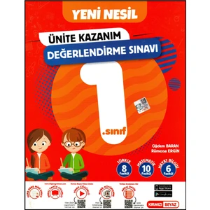 Kırmızı Beyaz Yayınlar 1.Sınıf  Yeni Nesil Ünite Kazanım Değerlendirme Sınavı