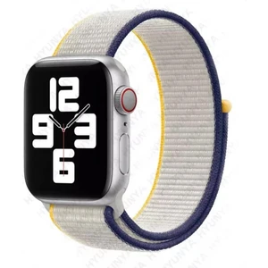 Apple Watch Seri 7 6 5 4 3 2 Se 38MM / 40MM / 41MM Uyumlu Spor Loop Dokuma Hasır Kordon