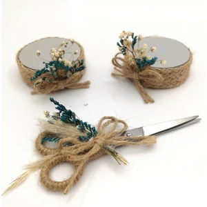 Lora Davet Söz Nişan Yüzük Tepsisi Aksesuarları (1 Adet) Turkuaz - 53944