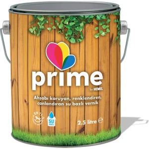Prime Su Bazlı Renkli Ahşap Vernik - 2,5 Lt Bal
