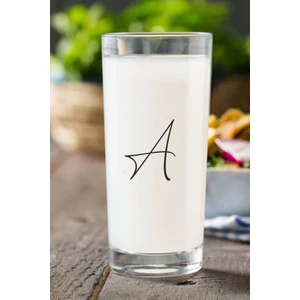 A Harfli / Harfi Yazılı Çıkmayan Baskılı Rakı Bardağı Kadehi