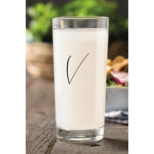 Çıkmayan Baskılı V Harfli Rakı Bardağı Kadehi