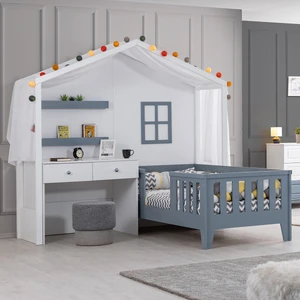 Montessori Karyola, Çeşme Masalı Montessori Yatak - Gri