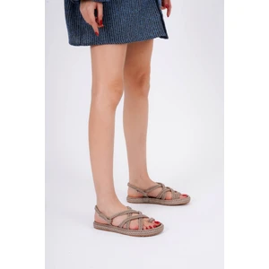 Rope Vizon Halat Sargılı Yazlık Sandalet