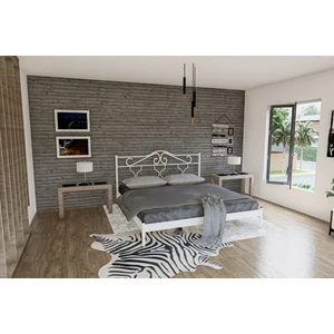 Gm 301 Gold Dublex Metal Karyola Beyaz 160X200