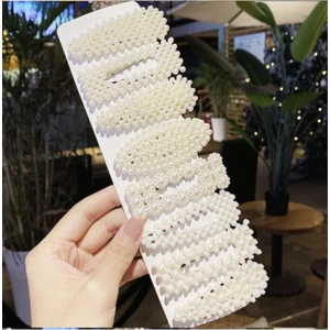 Kadın 8'li Inci Model Yan Çıt Çıt Saç Tokası Seti