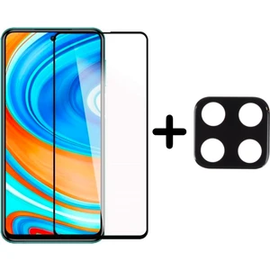 wowacs Xiaomi Redmi Note 9s 5d Tam Kaplayan Cam Ekran Koruyucu ve Kamera Lens Koruyucu Seti