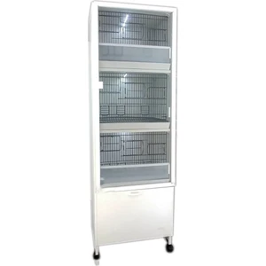 Istanbul Kafes - Model M03D - PLASTİK DOLAP - ÇOK AMAÇLI DOLAP -  Pvc Kafes - Kanarya ve Saka Salma Kafesi (Kurulu Montajlı Gönderim)