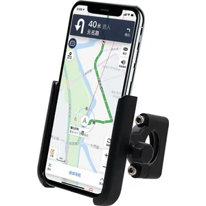 Motosiklet Alüminyum Alaşım Cep Telefonu Tutucu Braketi Siyah (Yurt Dışından)