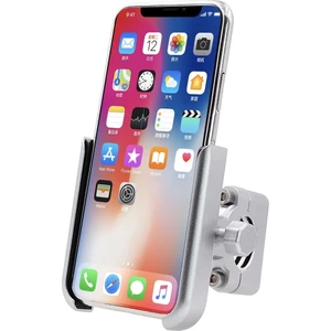 Motosiklet Alüminyum Alaşım Cep Telefonu Tutucu Braketi Gümüş (Yurt Dışından)