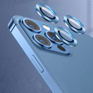 Apple iPhone 12 Pro Max Cl-07 Kamera Lens Koruyucu Renk Mavi