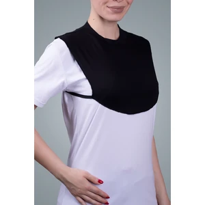 Hürrem Bone Siyah Tesettür Boyunluk Viskon Kumaş Düz 1003_01