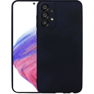 Case 4U Samsung Galaxy A33 5G Uyumlu Kılıf Klasik Mat Renkli Yumuşak Premier Silikon Siyah