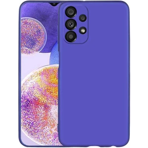 Case 4U Samsung Galaxy A23 Uyumlu Kılıf Klasik Mat Renkli Yumuşak Premier Silikon Saks Mavi