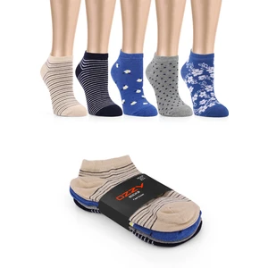 Ozzy Socks 5 Çift Eğlenceli Desenler Kadın Patik Çorap OZZYP004