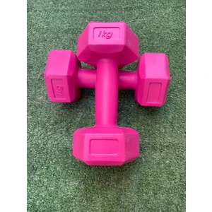 1 kg Dambıl Seti Ağırlık Seti 1 kg 2 Adet Pembe