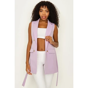 Select Moda Kadın Kuşaklı Kolsuz Ceket